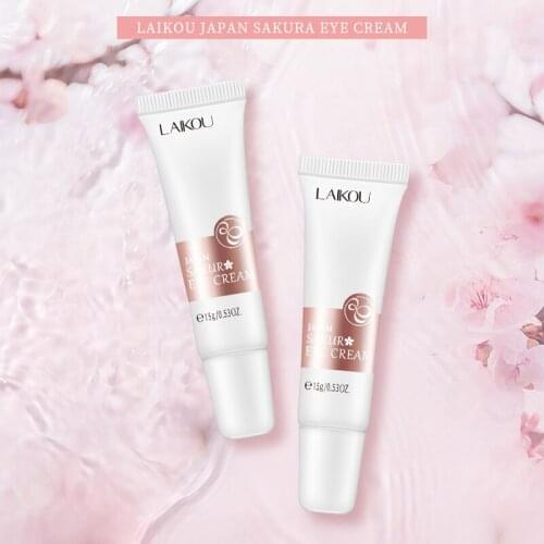 15g Eye Cream Sakura Serum Anti-Wrinkle Anti-Age Remove Dark Circles Eye Care Against Puffiness And Bags Hydrate Eye Cream