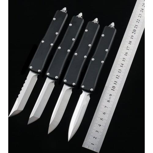 Kitchen knives MT otf knife with nylon bag D2 blade aluminum pocket knife CNC folding knives fishing edc hunting tool