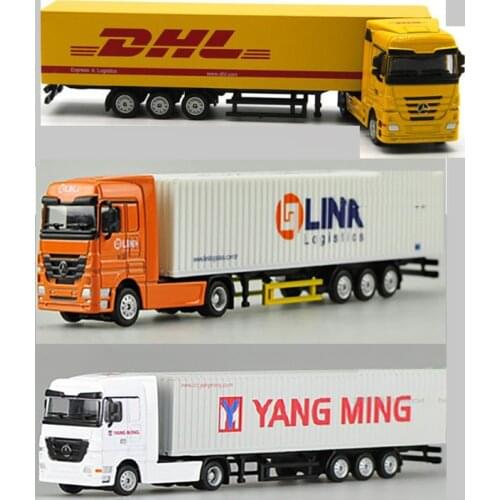 1/87 scale container container diecast alloy truck model MSC Mediterranean sea shipping transport vehicle toys gift collection