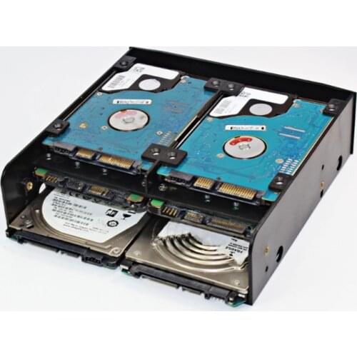 5.25" To 3.5" 2.5" Hdd/Ssd Floppy-Drive Bay ray Bracket Mounting HDD Adapter SSD Hard Drive Supports up to 6*2.5" hard drives