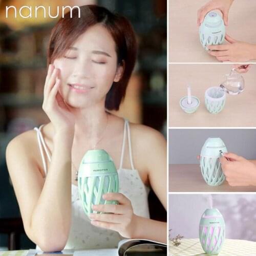 New Olives Humidifier Ultrasonic Mini USB Fogger LED Purifier Aromatherapy Essential Oil Diffuser Car Air Freshener