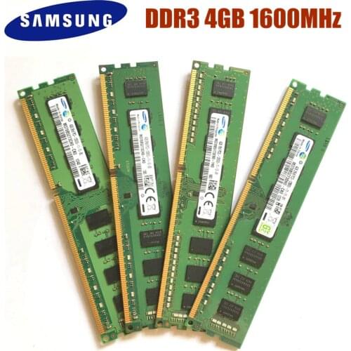 Free Shipping Samsung 4GB 8GB DDR3 PC3 12800U DDR3 1600 MHZ Desktop RAM Desktop memory 4GB 1RX8 2RX8 PC3-12800U DDR3 1600 MHZ