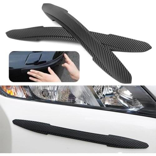 60% Dropshipping!2Pcs Universal Car Side Bumper Anti-Scratch Strips Protection Guards Trims Cover