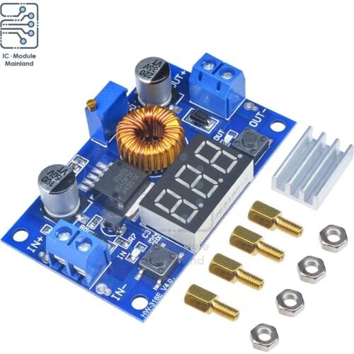 XL4015 CC/CV Adjustable Max 5A Step Down Buck Charging Board DC-DC 0.8-30V To 5-32V Lithium Battery Charger Converter Module