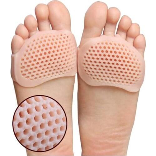 Silicone Gel Padded Forefoot Insoles Honeycomb High Heel Shoes Pad Gel Insoles Breathable Health Care Massage insoles for feet