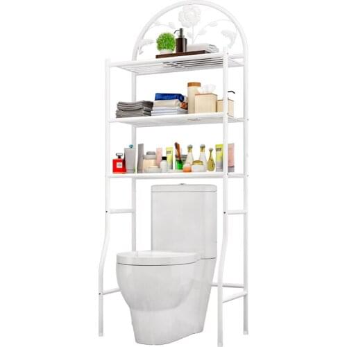 Bathroom Bathroom Rack Toilet Rack Floor Type Multi-function Punch-free Toilet Storage Equipment Washing Machine Rack