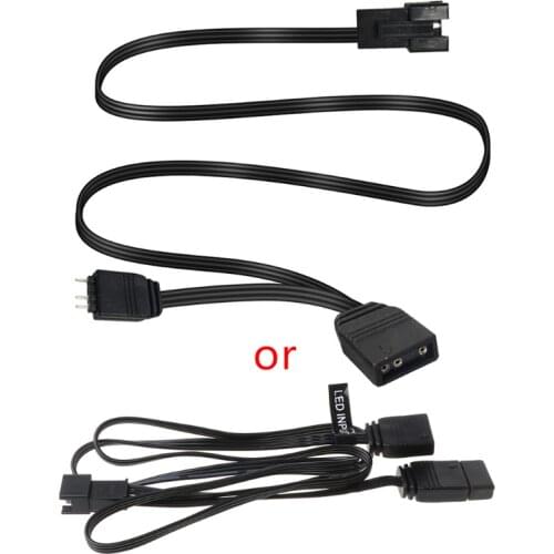 ARGB 5V 3 Pin Extension Cable AURA MSI Motherboard Splitter Adapter for 5V Halos Q1JC