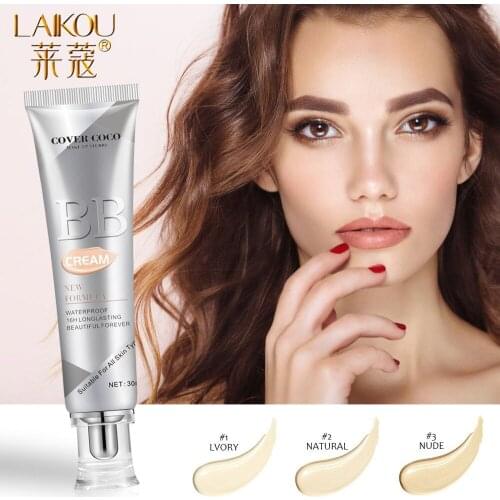 LAIKOU Repairing BB Cream Facial Brightening Foundation Concealer Waterproof Contour Makeup Base Primer BB Cream Skin Care