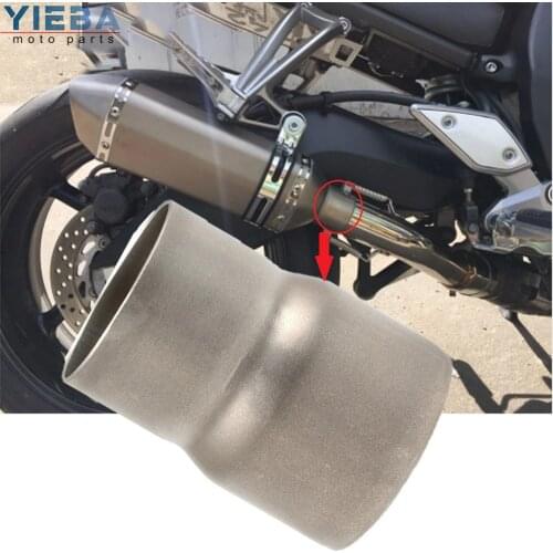 1PC Escape Motorcycle Exhaust Pipe Connector Slip on 61-51MM For Suzuki GSXR GSX-R 600 750 1000 K1 K2 K3 K4 K5 K6 K7 K8 K9 2018