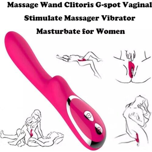 10 Frequency Dual Rabbit Handheld Magnetic Charging Vibrating Massager Cordless Handheld Electric G Stimulator Massage Wand Tool