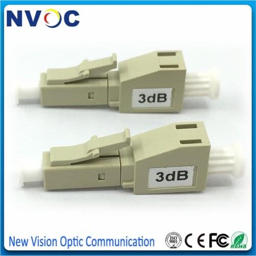20Pcs/Lot 1 2 3 5 7 10 15db Female to Male LCUPC Plug-in Fixed Fiber Attenuator,850nm 5dB LCUPC Multimode Fiber Optic Attenuator