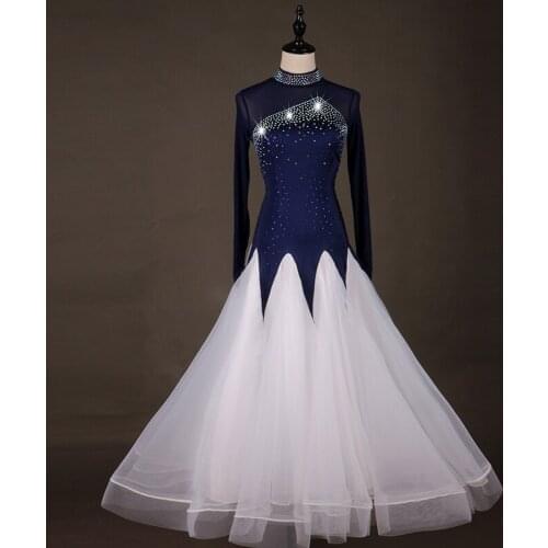 2019 New Costume Sale Ballroom Dance Skirts Newest Design Woman Modern Waltz Tango Dress/standard Competition Dress MQ041