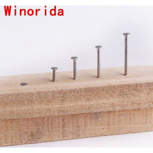 304 Stainless Steel Nail Cement Nail Steel Nail Carpenter Round Nail Cement Wall Nail Lengthened Small Nail Concrete Nail 50Pcs