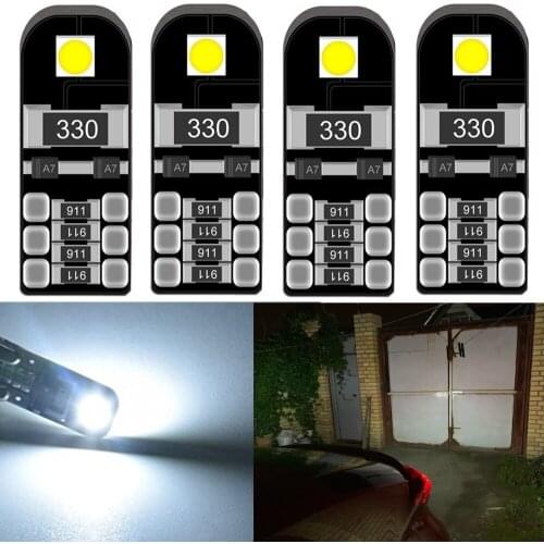 4pcs Canbus T10 W5W Interior Bulb No Error LED Car Parking Clearance Light For Skoda Octavia 2 3 A5 A7 Yeti Fabia Rapid Superb 2