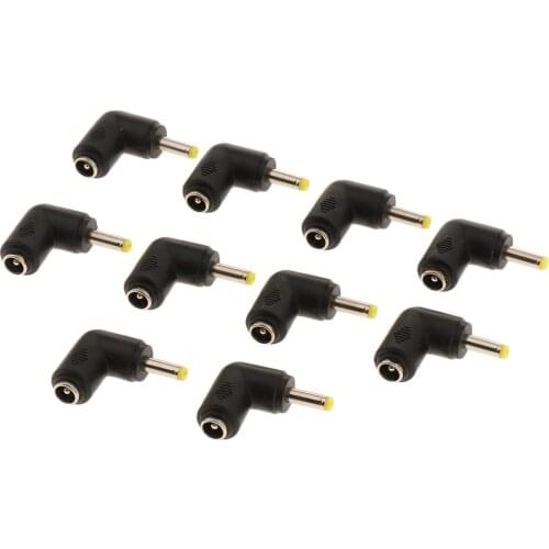 Left Angle 5.5x2.1mm Female to 4.0x1.7mm Male Power Delivery Adapter Head
