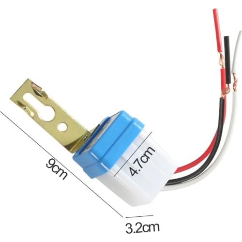 Automatic On Off Light Control Switch Mayitr Photo Control Sensor Switches AC 12V/24V/110V/220V 10A 50-60Hz For Street Highways