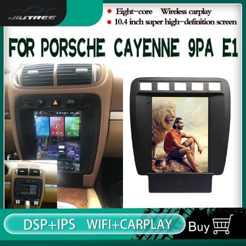 128GB 2 din Android 10.0 Car Radio For Porsche Cayenne 9PA E1 2002 - 2009 multimedia video player navigation GPS QLED carplay