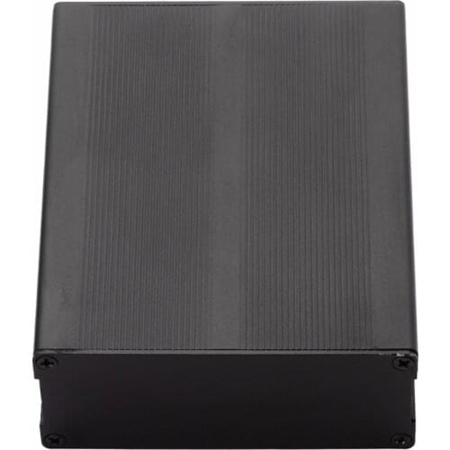 Black Aluminum Enclosure Instrument Case Split Body Extruded Box DIY Amplifiers Electronic Project Case Shell 120*97*40mm