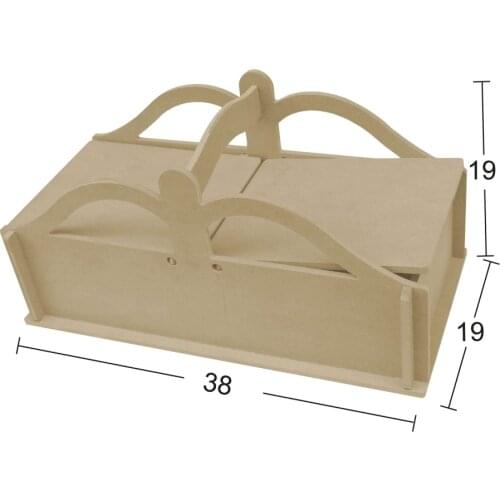 MT16 Wood Sewing Box, Disassemble Unpainted Mdf Box