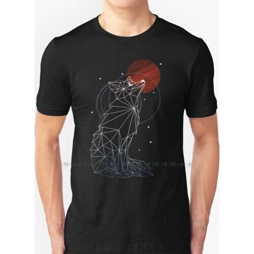 Fox In The Stars T Shirt 100% Pure Cotton Fox Stars Geometric Space Universe Planets Saturn Rings Galaxy Cool Watercolor