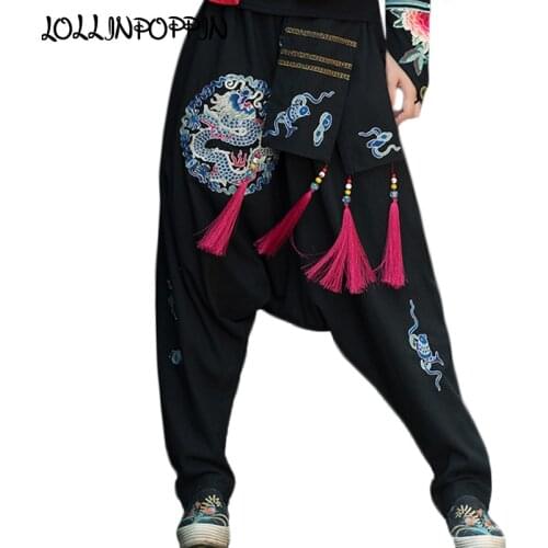 Женские льняные брюки LOLLINPOPPIN China At AliExpress