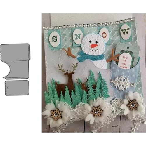 Metal Cutting Dies Bookmark bag for DIY Scrapbooking Photo Card Making Decor Supplies Embossing Die Template