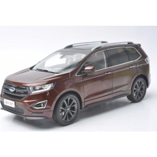 1:18 Diecast Model for Ford Edge 2016 Red SUV Alloy Toy Car Miniature Collection Gift