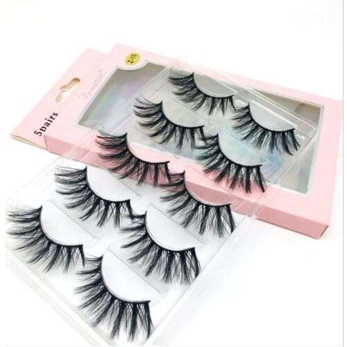 Leisurely Beauty 10 Pairs Cheap Cruelty Free Vegan Lashes Wholesale Private Label Fake Synthetic Eyelashes 3D Faux Mink lash