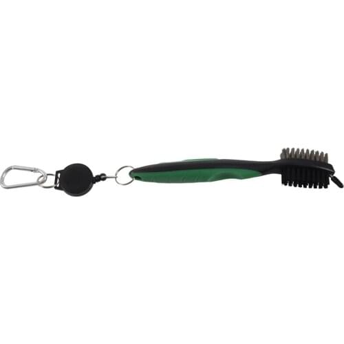 New Golf Club Cleaning Brush & Groove Cleaner With Retractable Reel