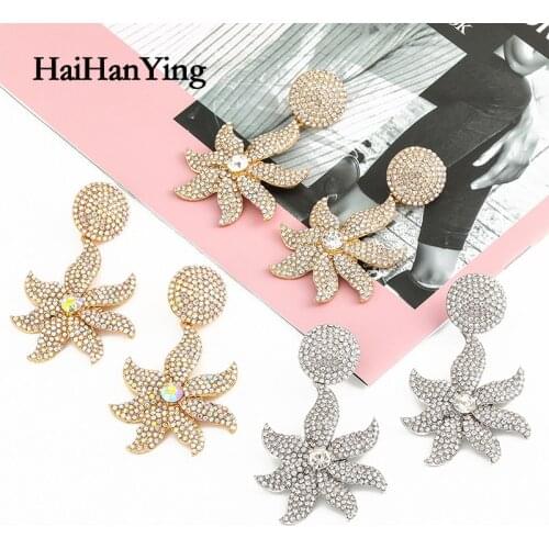 New flowers, leaves, full set of rhinestones, womens drop earrings, luxury bohemian party jewelry, initial earrings