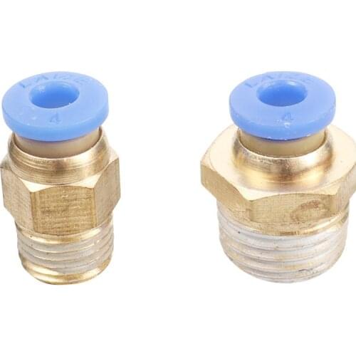 1/4" 1/8" Male Thread to 4mm Slip lock Connectors Micro Misting Irrigation Garden Industry Watering Joint Adapter Pneumatic Tool