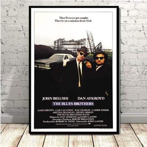 Blues Brothers Vintage Movie Tv Series Canvas Painting Posters And Prints Pictures On The Wall Decoration Home Decor Obrazy