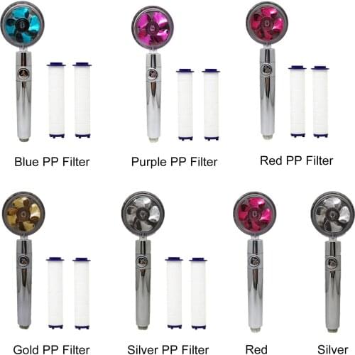 High Pressure Handheld Shower Head, Water Saving Function Spray, ABS Spray Nozzle with Spinning Windmill Stop Button, Solve Low