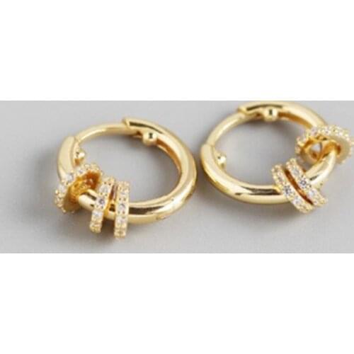 CANNER 2021 Earrings For Women Ear Piercing Small Hoop Earrings Circle Ear Bone Earring Silver 925 Jewelry Boucle Oreille Femme