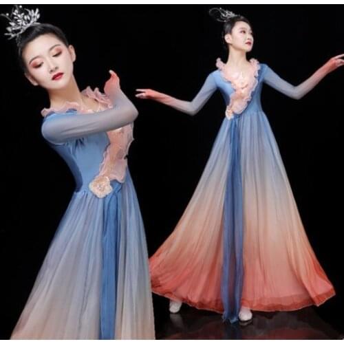 Modern dance costumes for adults beautiful fairy dance clothing classic elegant dress princess dress festival stage performance