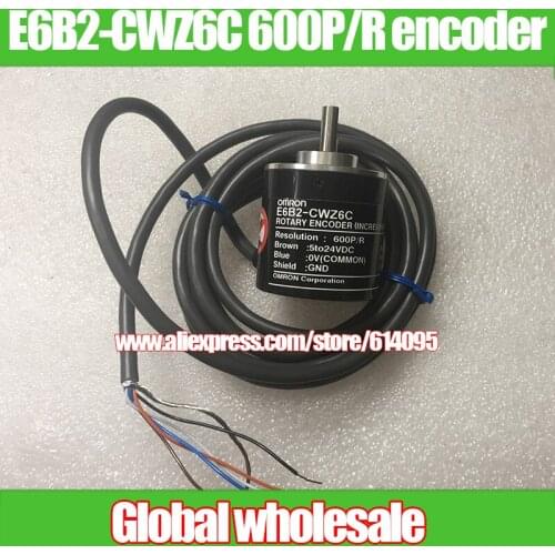 1pcs E6B2-CWZ6C 600P/R for Omron / 600 line ABZ three-phase optical encoder / rotary encoder for Omron
