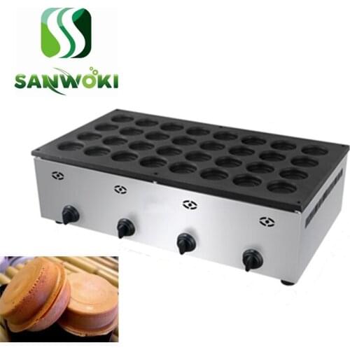 32 holes LPG gas bean cake maker banana apple pie maker Taiwan wheel cake machine Red Bean Cake machine waffle maker machine