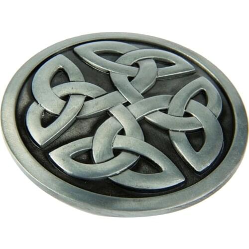 Vintage Silve Embossed Decorative Pattern Belt Buckle West Cowboy