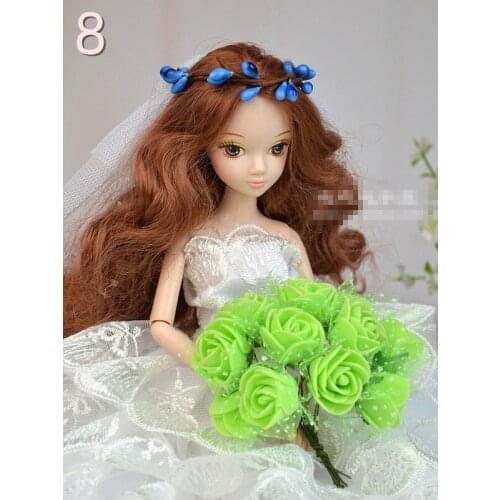 High quality Handmade Gifts For Girls Flower hand bouquets with yarn For BB Doll BBI00144