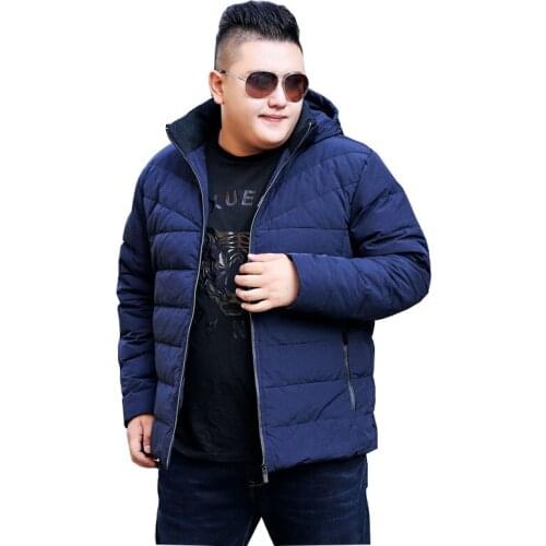 2017 New Winter jacket Mens Warm Coat Fashion Casual jacket Long Thickening Large size XL-9XL 10XL Mens Coat Wine red / Blue