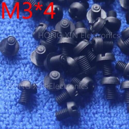 M3*4 4mm 1 pcs black Round Head nylon Screw plastic screw Insulation Screw brand new RoHS compliant PC/board DIY hobby etc