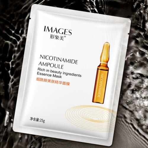 1 Pcs Niacinamide Hydrating Skin Care Essence Facial Mask Moisturizing Oil Control Whitening Shrink Pores