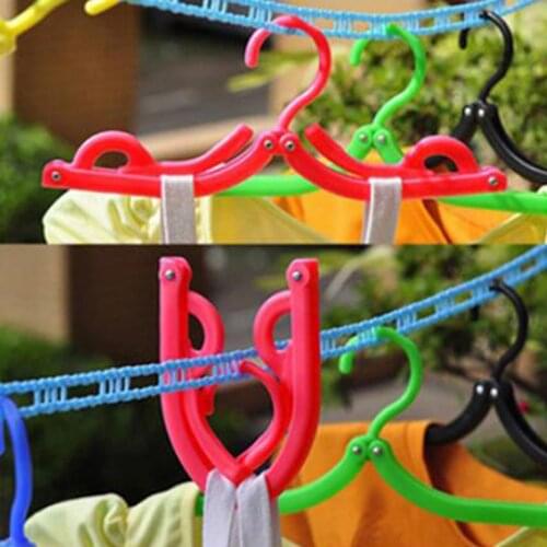 10Pcs Outdoor Non Clothes Tree Travel Clothes Rack Portable Travel
