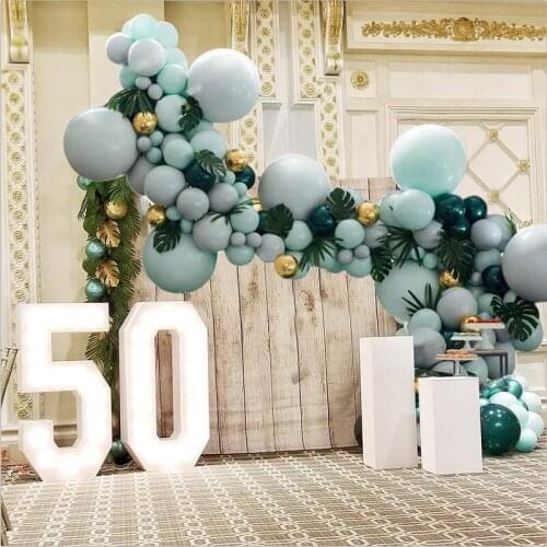 194pcs DIY Pastel Macaron Balloons Arch Garland Free of 5M Chain Wedding Anniversary Birthday Baby Shower Party Decoration