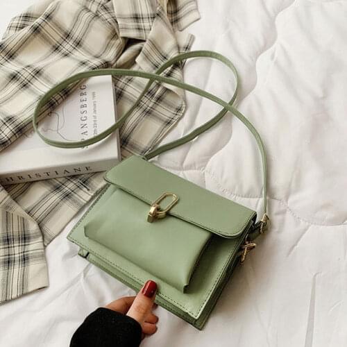 2021 Spring Small Square Bag Soft Leather Female Shoulder Bags Designer Handbags For Women And Fashion Crossbody Bag Phone Purse