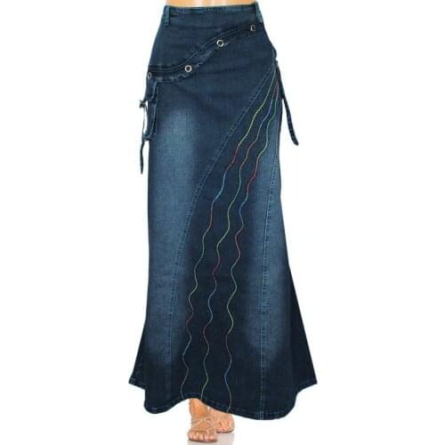 Abninigee Denim Skirts For Women