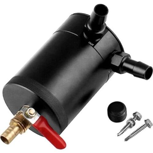 Car Two-hole Engine Oil Filter Automotive Round Pot Power Modified Engine Oil Catch Can Breathable Pot Air-Oil Separator