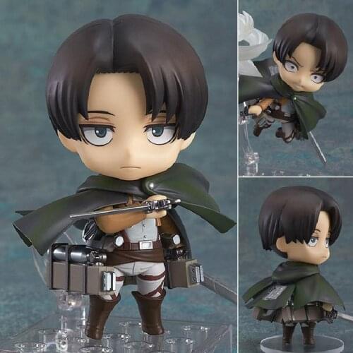 Attack On Titan Anime Figure Levi Ackerman Q Version Manga Statue Figurine PVC Action Figure Collectible Model Doll Toys Decor