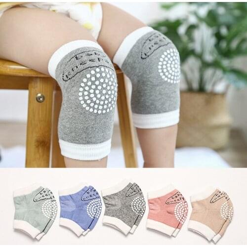 Cotton childrens knee pads autumn dispensing slip baby knee mesh breathable sports baby crawling knee pads leg baby knee pads