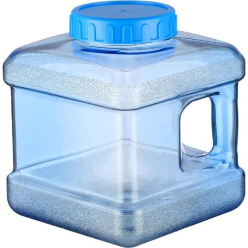 Food Grade PC Water Container Storage for Car Self-driving Outdoor Portable Water Bucket Hiking Camping Water Tank With Cap